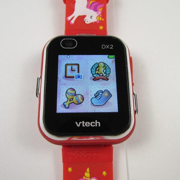 VTech KidiZoom DX2 Kids SmartWatch RARE Red Unicorn Band Working Touch Screen - Picture 12 of 16